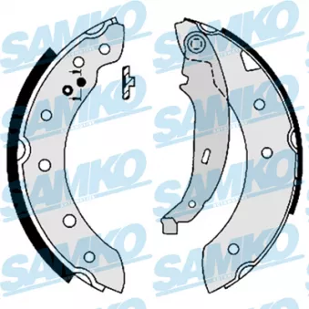Jeu de mâchoires de frein SAMKO 87130 pour DACIA LOGAN 1.6 MPI 85 - 84cv
