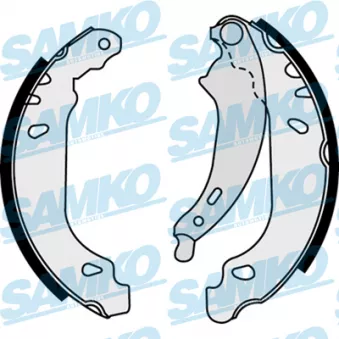 Jeu de mâchoires de frein SAMKO 87490 pour DACIA LOGAN 1.6 MPI 85 - 84cv