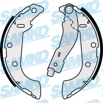Jeu de mâchoires de frein SAMKO 87500 pour PEUGEOT 306 2.0 HDI 90 - 90cv