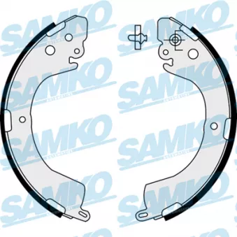 Jeu de mâchoires de frein SAMKO OEM MN116512