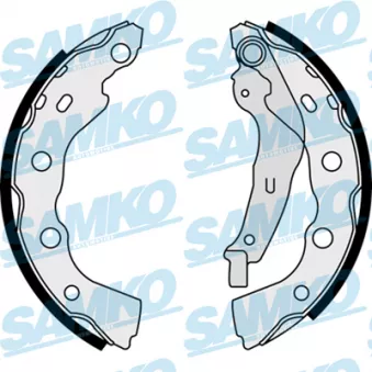 Jeu de mâchoires de frein SAMKO 87990 pour MITSUBISHI CARISMA 1.9 DI-D - 115cv