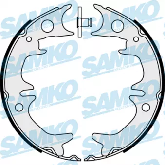 Jeu de mâchoires de frein, frein de stationnement SAMKO 88380 pour PEUGEOT PARTNER ORIGIN 1.8 - 110cv