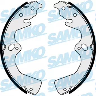 Jeu de mâchoires de frein SAMKO 88470 pour KIA RETONA 2.0 TD - 83cv