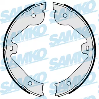 Jeu de mâchoires de frein, frein de stationnement SAMKO 89150 pour PORSCHE CAYENNE Turbo S 4.8 - 500cv