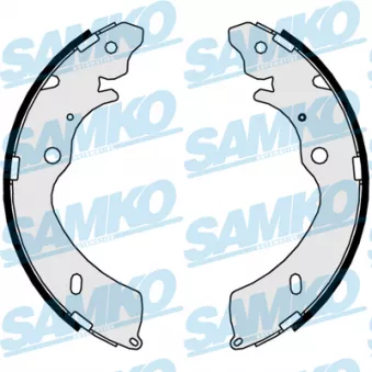 SAMKO 89810 - Jeu de mâchoires de frein