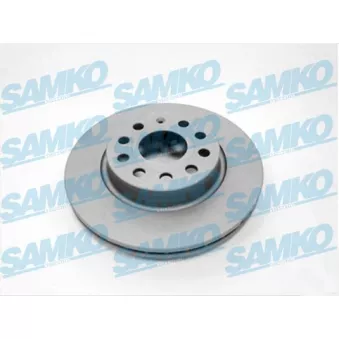 Jeu de 2 disques de frein avant SAMKO A1001VR pour VOLKSWAGEN JETTA 1.6 TDI - 105cv
