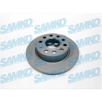 Jeu de 2 disques de frein arrière SAMKO A1003PR pour AUDI A3 1.6 TDI - 105cv