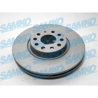 Jeu de 2 disques de frein avant SAMKO A1004VR pour VOLKSWAGEN PASSAT 3.6 FSI 4motion - 300cv