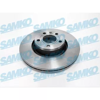 Jeu de 2 disques de frein avant SAMKO A1006V pour AUDI A6 2.0 TDI - 163cv