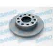 SAMKO A1007PR - Jeu de 2 disques de frein arrière