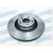 Jeu de 2 disques de frein avant SAMKO [A1008V]