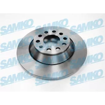 Jeu de 2 disques de frein arrière SAMKO A1015P pour AUDI A6 2.0 TDI - 170cv