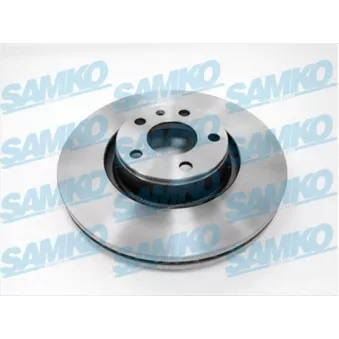 Jeu de 2 disques de frein avant SAMKO A1019V pour AUDI A6 2.0 TDI - 163cv
