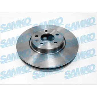 Jeu de 2 disques de frein avant SAMKO A1043V pour AUDI A6 2.8 FSI - 204cv