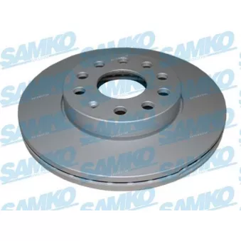 Jeu de 2 disques de frein avant SAMKO A1054V pour AUDI A3 2.0 TDI - 110cv