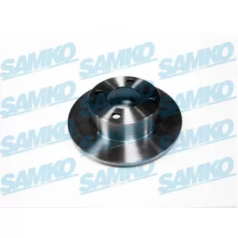 Jeu de 2 disques de frein arrière SAMKO A1101P pour AUDI 100 1.8 - 88cv