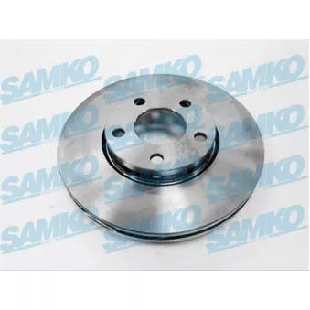 Jeu de 2 disques de frein avant SAMKO A1371V pour AUDI A6 2.8 quattro - 193cv