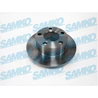 Jeu de 2 disques de frein arrière SAMKO A1401P pour AUDI A6 2.0 16V - 140cv