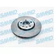 SAMKO A1451V - Jeu de 2 disques de frein arrière