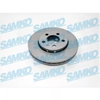 Jeu de 2 disques de frein avant SAMKO OEM 1JE615301