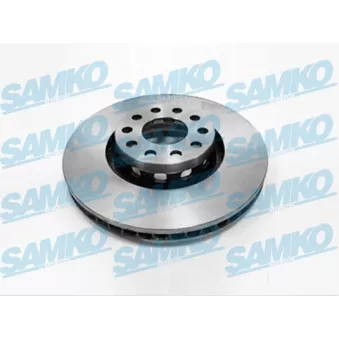 Jeu de 2 disques de frein avant SAMKO A1511V pour AUDI A8 2.8 - 174cv