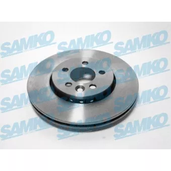 Jeu de 2 disques de frein avant SAMKO A4321V pour MG MG 2.0 CDTI - 116cv