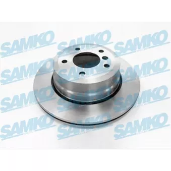 Jeu de 2 disques de frein arrière SAMKO B2043V pour BMW Série 5 530 xi - 272cv