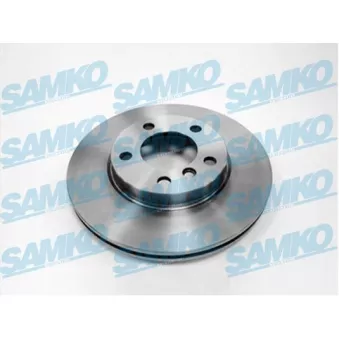 Jeu de 2 disques de frein avant SAMKO B2065V pour PORSCHE BOXSTER Cooper SD - 143cv