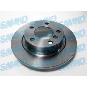 Jeu de 2 disques de frein arrière SAMKO B2072P pour MINI MINI COUNTRYMAN COOPER D ALL4 - 112cv