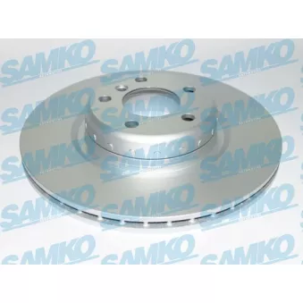 Jeu de 2 disques de frein arrière SAMKO B2088VBR pour BMW Série 1 116 d - 116cv