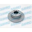 Jeu de 2 disques de frein arrière SAMKO [B2371PR]
