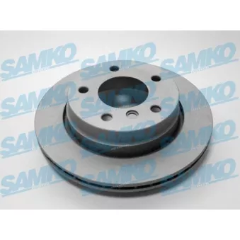 Jeu de 2 disques de frein arrière SAMKO B2431VR pour BMW Série 3 318 td - 115cv