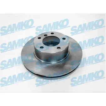 Jeu de 2 disques de frein avant SAMKO OEM 34111163013