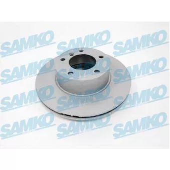 Jeu de 2 disques de frein avant SAMKO OEM 34111163013