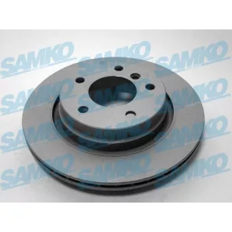 Jeu de 2 disques de frein arrière SAMKO B2547VR pour BMW Série 3 325 TI - 192cv