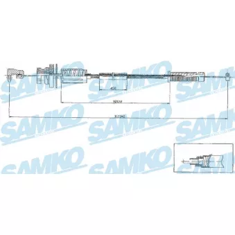 SAMKO C0079A - Câble d'accélération