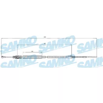 Tirette à câble, frein de stationnement SAMKO OEM 4745T6