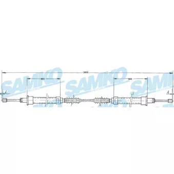 Tirette à câble, frein de stationnement SAMKO C0523B