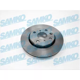 Jeu de 2 disques de frein avant SAMKO C1004V pour CITROEN C1 1.2 VTi 82 - 82cv