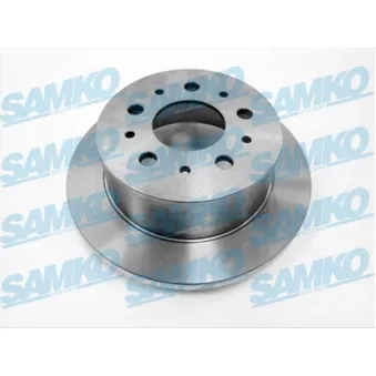 Jeu de 2 disques de frein arrière SAMKO C1006P pour FIAT DUCATO 1.9 D Combinato - 69cv