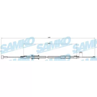 Tirette à câble, frein de stationnement SAMKO OEM 474617