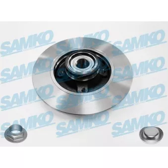 Jeu de 2 disques de frein arrière SAMKO C1013PCA pour PEUGEOT 307 1.4 16V - 88cv