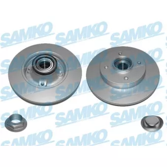 Jeu de 2 disques de frein arrière SAMKO C1013PRCA pour PEUGEOT 208 1.6 - 156cv
