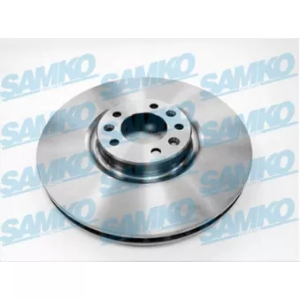 Jeu de 2 disques de frein avant SAMKO C1019V pour PEUGEOT 407 3.0 HDI - 241cv