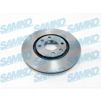 Jeu de 2 disques de frein avant SAMKO C1261V pour PEUGEOT 306 2.0 S16 - 163cv