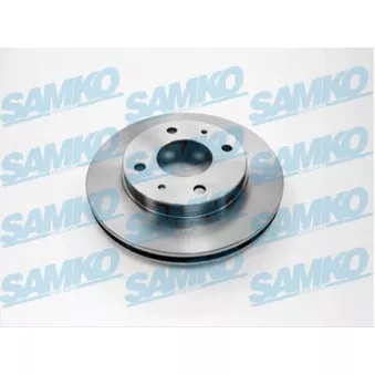Jeu de 2 disques de frein avant SAMKO D1381V pour MITSUBISHI SPACE 1.3 16V - 82cv