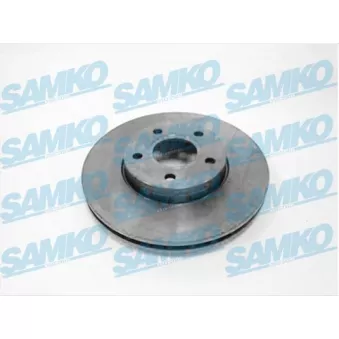 Jeu de 2 disques de frein avant SAMKO F1028V pour FORD C-MAX 1.6 - 85cv