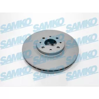 Jeu de 2 disques de frein avant SAMKO F2003VR pour FIAT STILO 1.9 JTD - 136cv