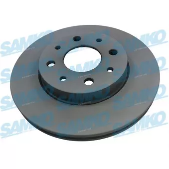 Jeu de 2 disques de frein avant SAMKO F2004VR pour HYUNDAI ELANTRA 1.2 X - 60cv
