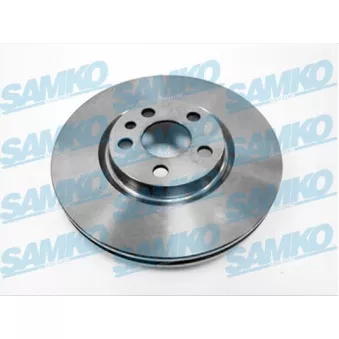 Jeu de 2 disques de frein avant SAMKO F2005VR pour CITROEN C8 2.0 HDI - 136cv